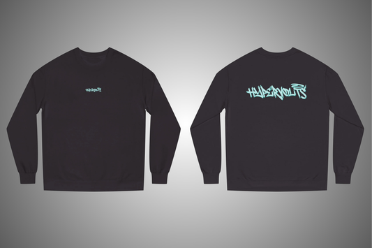 Hypervolts Black Crew Neck