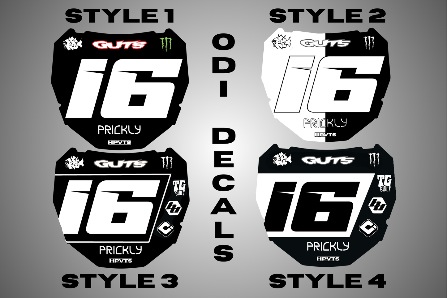 Odi Plate Decals
